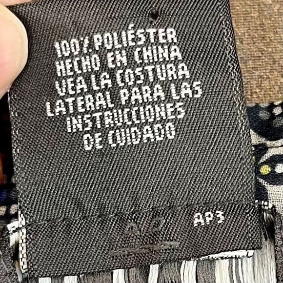 George Me By Mark Eisen Plaid Ruffle Button Down Blouse XL - Picture 10 of 12